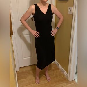 massimo dutti black dress